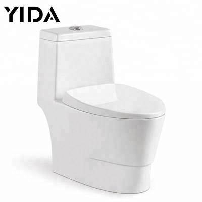 China Dual-Flow 300mm Rough-in Siphonic One Piece Ceramic Toilet Sanitary Ware Wc Toilet for sale