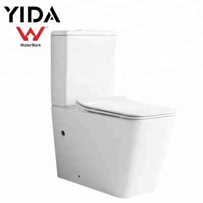 China Wall Outlet Washdown Double Flush Floor Mount Double Flush Australia Toilet CE Rimless Double Toilet With Sink for sale