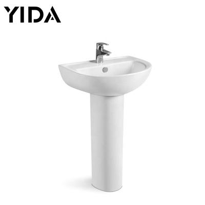 China 560*440*820mm Hotel Wash Hand Modern Design Pedestal Sink Price for sale