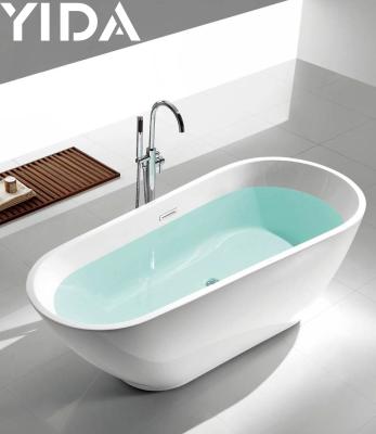 China Freestanding Bathtub White Color Project Villa Bathtub Acrylic Bathroom Bath Made In Foshan Factory for sale