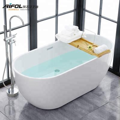 China Low Price Round Shape Eco-friendly Hotel Material Eco-Friendly Bathroom Modern Plastic Acrylic Freestanding Bathtub For Adult for sale