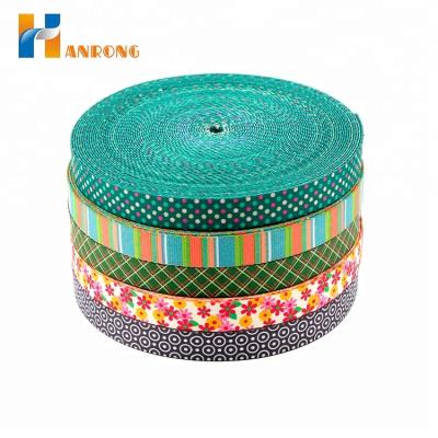 China Polyester Sublimation Material Colored Webbing Customized Viable Custom Printed Webbing for sale