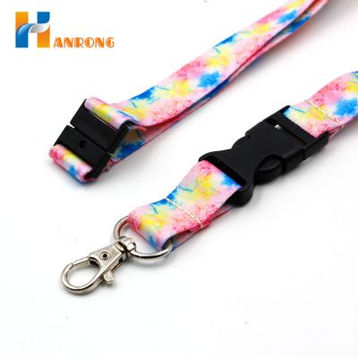 China Long Durability Custom Sublimation Polyester Printing Loose Lanyard for sale