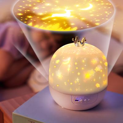 China Contemporary Starry Sky Projector Lamp Projection Light LED Night Star Rotating Lamp for Kids Bedroom Party Home Decor for sale