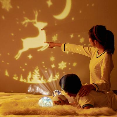 China Modern Kids Baby Christmas Gift Colorful Rotate Starry Sky Night Light Planet Projector Bluetooth Earth Universe LED Lamp for sale