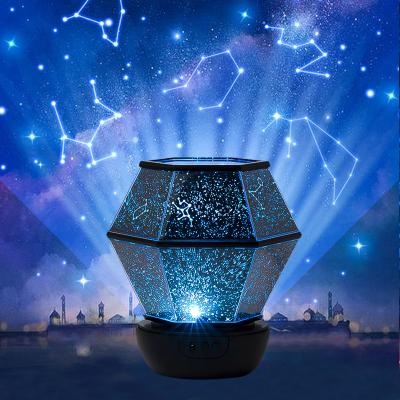 China Modern Smart Space LED Surf Lamp Music Speaker Starry Moving Starry Night Light for sale