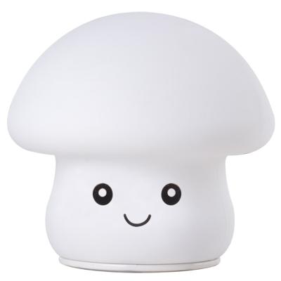 China Contemporary Mushroom Lamp Decoration Silicone RGB Remote Touch Control Rechargeable LED Baby Gift Christmas Night Light for Kids for sale