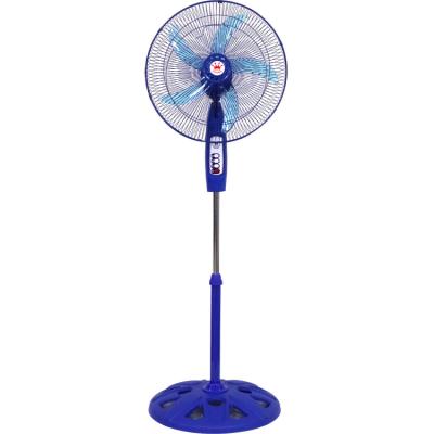 China Top Supplier Stand Fan 18 Inch Electric Stand Fan Standard Size 5 Plastic Blades With Big Switch Box for sale