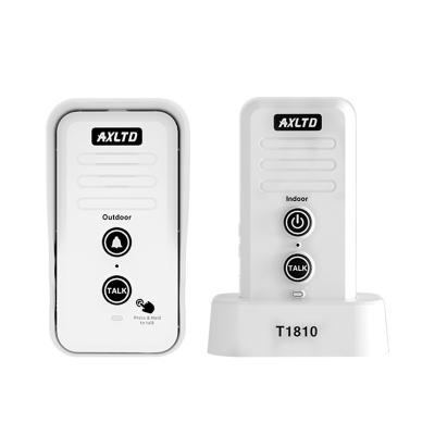 China Can Be Expandable Wireless Voice Doorbell Maintenance Monitor Two Way Smart Home Door Bell With 2000mah Battery 1/2 Mile Long Range for sale