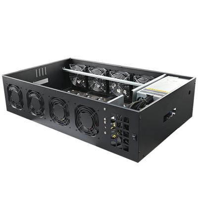 China With B75 65mm 2U 2000W 8 GPU Long Cable Silent Computer Case Frame 8GPU Server Server Chassis for sale