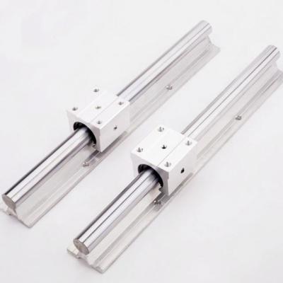 China Automated machinery aluminum slide guide SBR20 for cnc machine aluminum round linear guide rail for sale