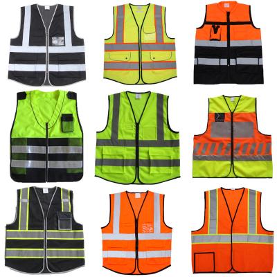 China Multiple Breathable Mesh Styles Can Be Customized High Visibility Safety Vest Reflective Vest High Quality Safety Reflective Jacket for sale