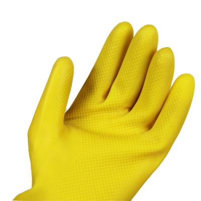 China Thickened non-slip and wear-resistant household hand kitchen i insurance work latex rubber protective gloves for sale