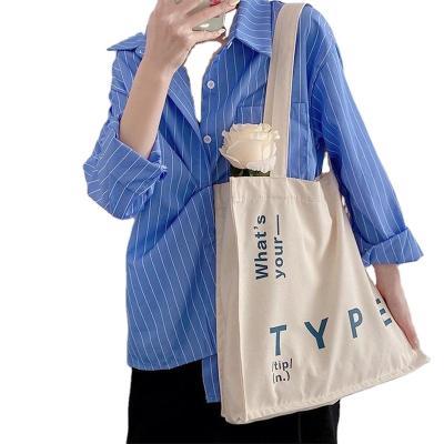 China Eco-friendly Reusable custom own logo canvas tote bag for sale