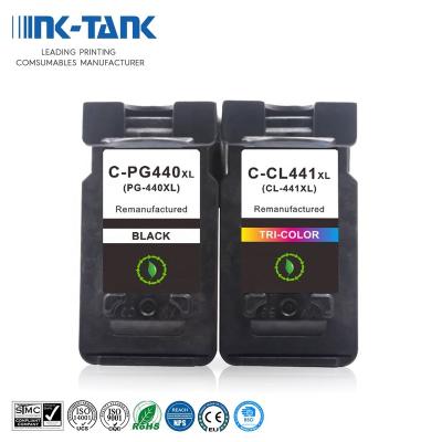 China Remanufactured Remanufactured PG440 PG440 PG440 XL 440 XL 441XL 441 Color Ink Cartridge For Canon PIXMA MG3540 Printer for sale