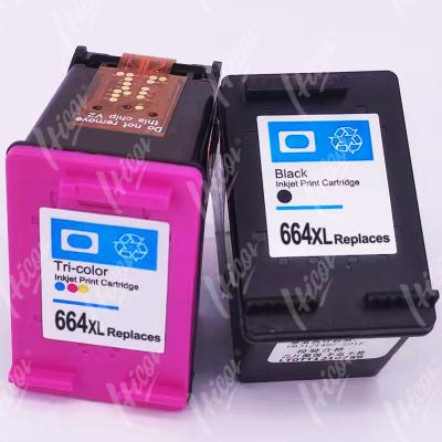 China Re-manufactured Office Printer Ink Cartridges 664xl 664 XL Ink Refilling 664 Cartridge Tricolor and Black For For Deskjet HP for sale