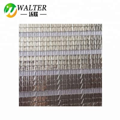 China Garden Shading Aluminum Foil Shade Color Sliver Net Color 55%-99% Transparent Shade Net Inside Aluminum Shade Net for sale