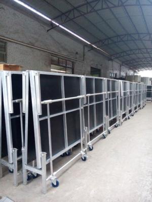 China 1.22*2.4M High 0.4-0.6 Or 0.6-1.0m Aluminum Folding Stage With Wheels for sale