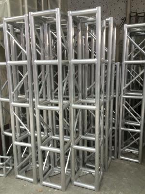 China Stage Screw Aluminum Square Truss , Silver Tube Truss System for sale