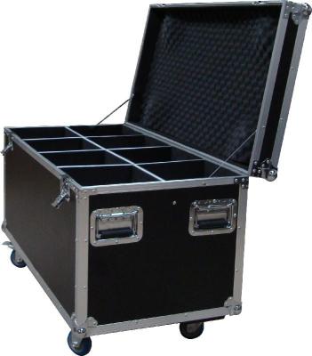 China Heavy Duty 20U Standard Rack Flight Case With 9mm Plywood / Trolley Case with Wheels for sale