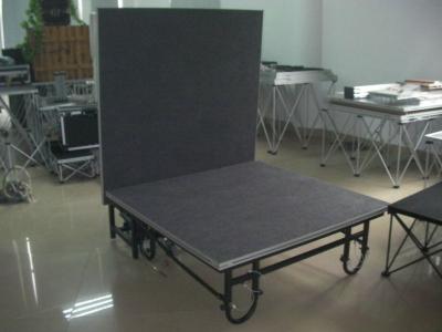 China Black Portable Stage Platforms For Mini Show Temporary Stage Platforms for sale