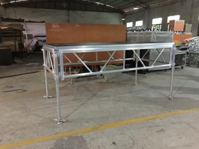 China 6082-T6 Aluminum Assemble Plywood Stage / 1.22 X 2.44m Outdoor Event Portable Stage for sale