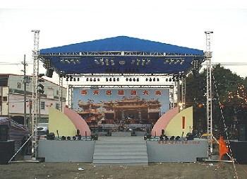 China Aluminum Space Stage Lighting Truss Structure 4 Pillar Truss Stand For Concert Event for sale