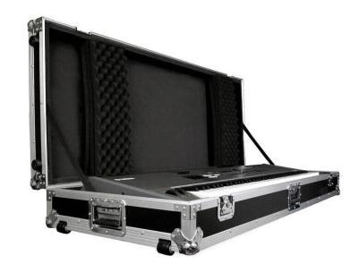 China Factory Customize 2u To 24u Space Aluminum Case Rack Flight Case With Black Aluminum Alloy Case for sale