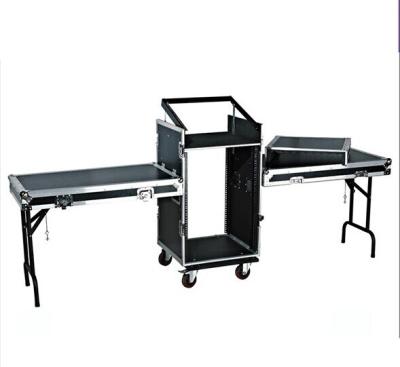 China 14U Amplifier Rack Flight Case With Stand Table for sale