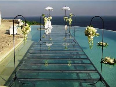 China Swimming Pool Toughened Glass Stage 1.22 X 1.22M For Wedding for sale