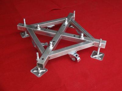 China 500mm x 500mm Iron Base Caster Truss Coupler For Aluminum Roof Truss for sale