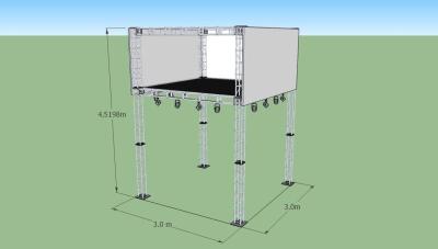 China T6-6082 Aluminum Stage Truss ,  Aluminum Alloy Truss Banner Stand 3x3m for sale