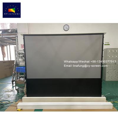 China Motorized Electric Projector Screen Long Throw Projector Alr Roll Up Black Crystal Screen Projection Screens With No MOQ for sale