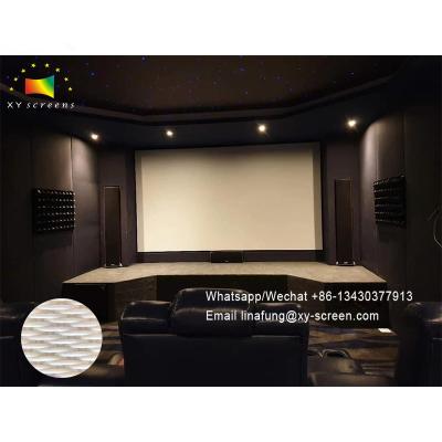 China OEM/ODM 4K Sound Acoustically Transparent 1.2cm Ultra Narrow Border Home cinema theater projector projection Screen for sale