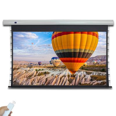 China OEM/ODM 4K Motorized Tab-Tensioned Projector Screen Black Crystal Diamond ALR Projection Screen For Home Theater for sale