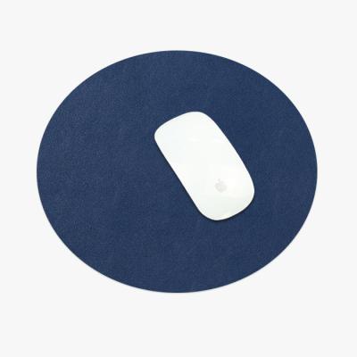 China Round Shape Waterproof PVC Leather Soft Mouse Mat Customized Double Side Use Mouse Pad for sale