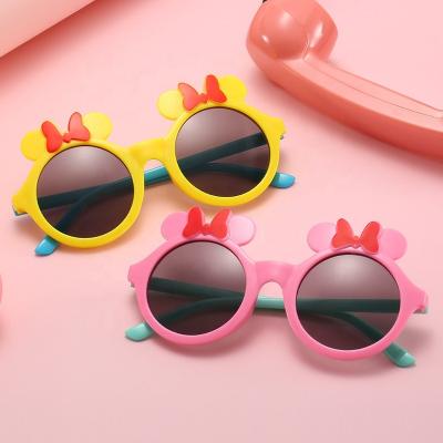 China Fashion Sunglasses Sell Lovely Bows Wholesale Cat Frame Girls Sun Glasses Cute Children's Sunglasses for sale