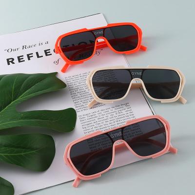 China 2022new PC children's one-piece sunglasses European and American street shot boys and girls personality model Glasses for sale