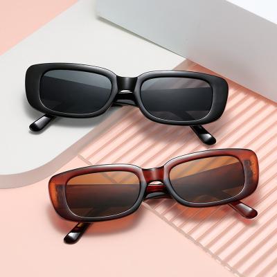 China Fashion Sunglasses 2021 Wholesale New PC Logo Goods PC Logo Goods Men's Vintage Rectangle Floor Lens Sunglasses Wholesale Eyewear Fashion Women's Sunglasses for sale