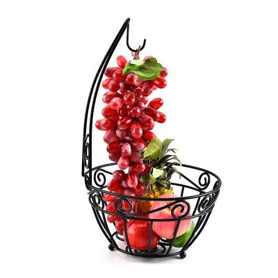 China Wholesale Portable Household Sustainable Items Kitchen Storage Banana Holder Hollow Fruit Basket for sale