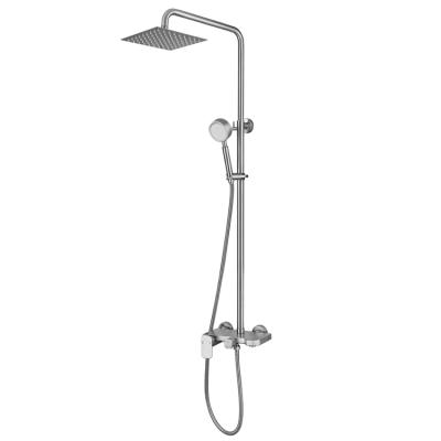 China Without Sliding Bar Factory Price Customized 304 Stainless Steel Multifunctional Hot And Cold Bathroom Shower Faucet Shower Sets for sale