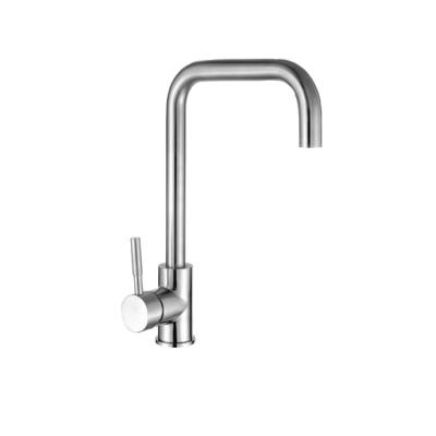 China Low Price Contemporary Simple Design Household Kitchen Faucet With 304 Stainless Steel for sale