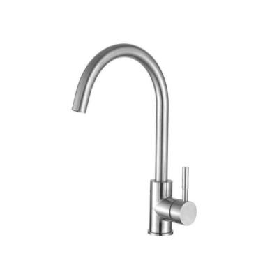 China High Quality Single Handle Kitchen Faucet Household 304 Stainless Steel Modern Kitchen Faucet for sale