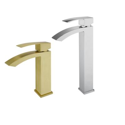 China Modern Competitive Price Custom Rotary Stainless Steel Basin Bathroom Faucet for sale