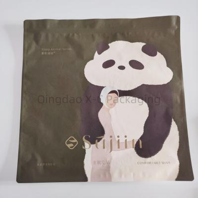 China Personalized Brown Kraft Paper Bag In Roll Custom Logo Printed For Carrying for sale