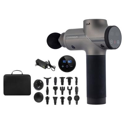 China Main Body Soft Touch Massage Gun Charging LCD Show 30 Speed ​​Fitness Massage Gun for sale