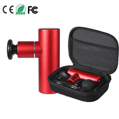 China Nifty 4 Heads Tissue Aspect Muscle Gun Rechargeable Facial Body Deep Tissue Massage Gun for sale