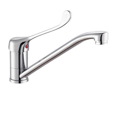 China Other Cheap Price Commercial Brass Deck Mounted Long Lever Bathroom Sink Faucets for sale