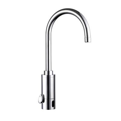 China Automatic Public Sense Faucets Brass Sensor Faucet Hot Use AC Cold Water for sale