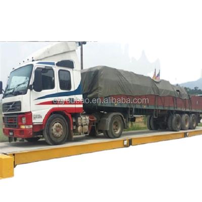 China Mild Steel 80t 100t 120t Semi Movable Truck Ladder Weighbridge for sale